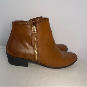 a.n.a brown ankle booties